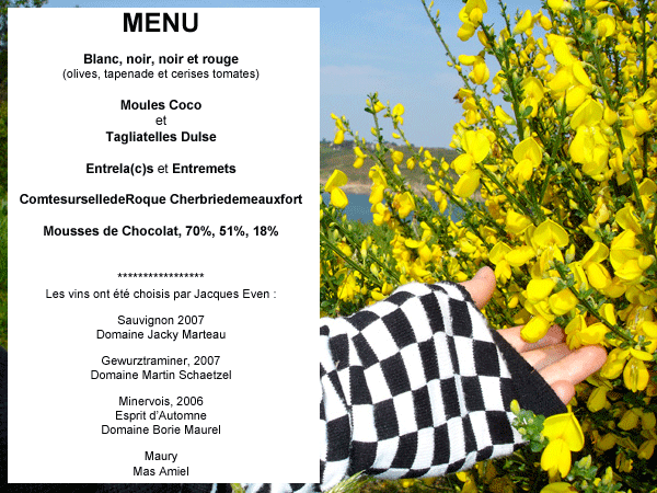 Villa Dourven menu
